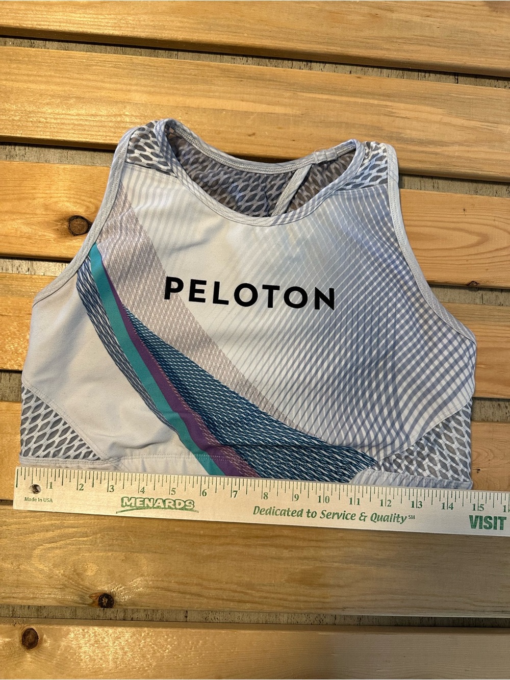 WITH Wear it to Heart Peloton Logo Multi Sport Bra High Neck size 1X